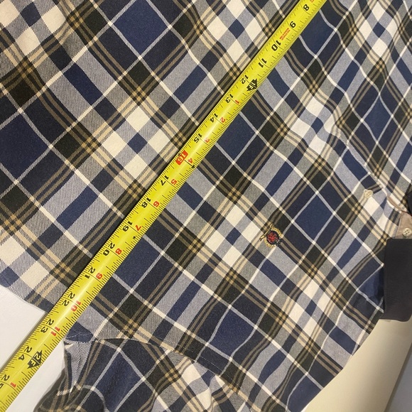 🎉2/$30 Tommy Hilfiger Vintage Plaid LongSleeve Polo Shirt Men's Large Pullover - Picture 11 of 14